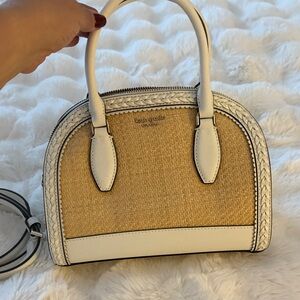 Kate Spade Cream and White Satchel